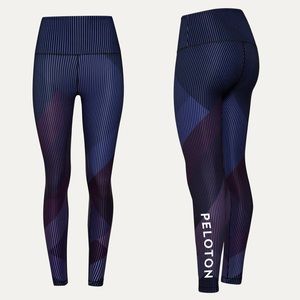 PELOTON x WITH Array Of Color Leggings Women's Size S High Waisted Reversible
